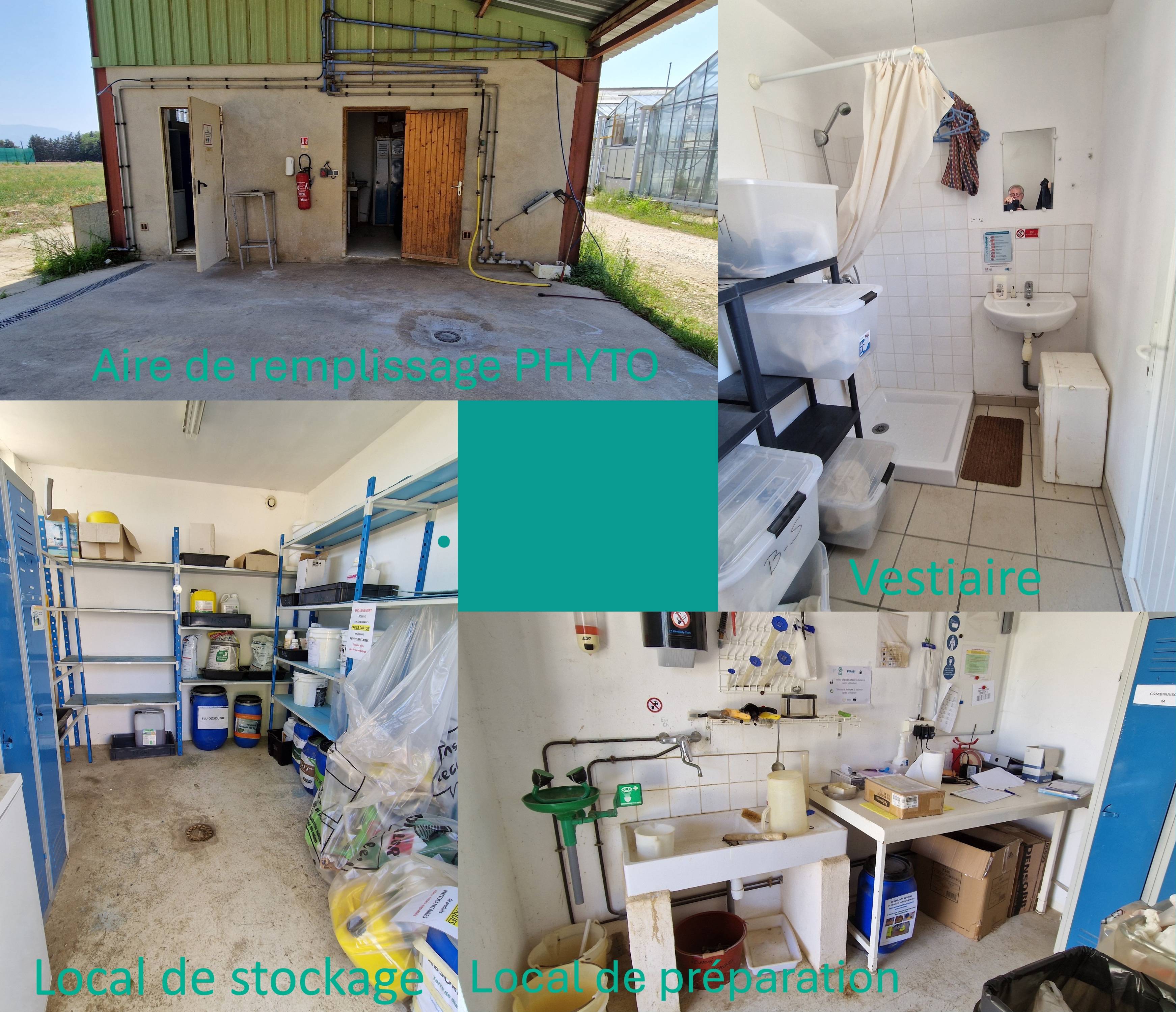 Rogné - Photos aire de remplissage + Local de stockage & préparation + vestiaires