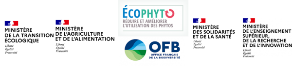 Logo financeurs projet INTERLUDE - Ministère - Ecophyto